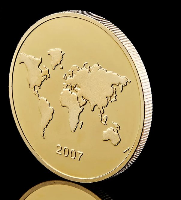 New Seven Wonders of The World India Taj Mahal Gold Plated Travel