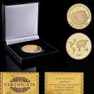 2017 Seven World Wonder Italy Roman Colosseum Gold Commemorative Coin W/ Luxury Box