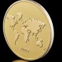 Gold Plated Coin Brazil Christ The Redeemer New Seven Wonders of The World