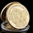 2007 Petra Jordan New Seven Wonders of The World Gold Plated Commemorative Coin