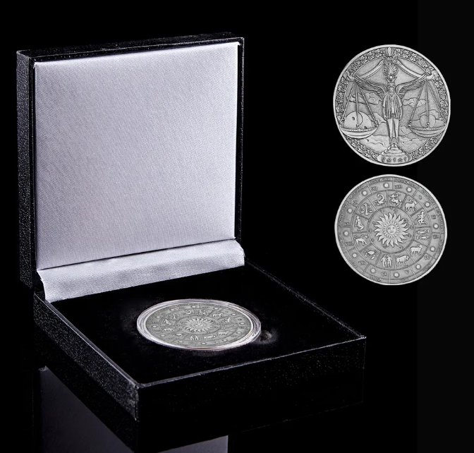 2023 Euro Constellation Libra Rare Coin Medal Zodiac Animal Coin Collection Value