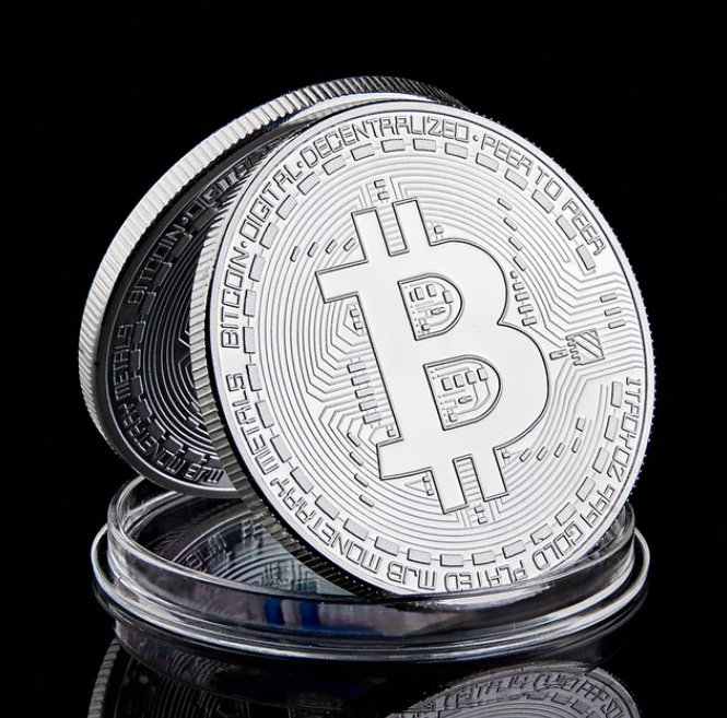 Bitcoin Collectible Gold/Silv Plated Coin Art Collection Gift Physical Casascius Bit BTC Commem