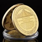 Mexican Maya Aztec Calendar Art Prophecy Culture Gold Plated Commemorati