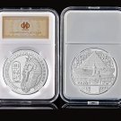 Collectible Egyptian Pyramids Sphinx Silver Ancient Plated Souvenir Challenge Art Coin