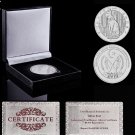 2016 Egyptian Goddess Bastet Western Sahara 100 Ptas Cat 999 Silver Coin Keepsake