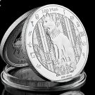 2016 Egyptian Mythology Cat God Bastet Coin with Silver Plated Commemorative Coins