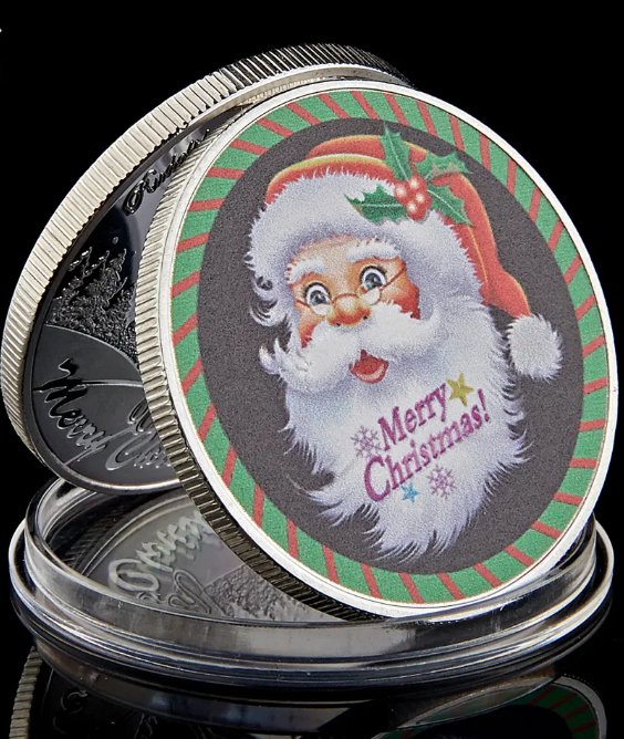 Cute 2023 Snowman Silver Medallion Holiday Merry Christmas Winter Snowman Silver Coin