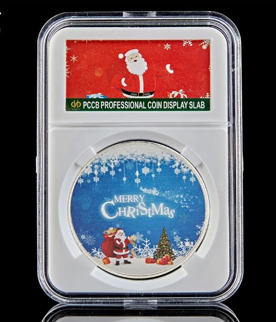 2023 Merry Christmas Deer Snowman Fine Silver Coin Santa Claus With Candy Bag For Collection