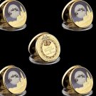 5PCS/Lot 2023 Merry Christmas Snowman Deer Souvenir Gold Coin Collectible Gifts