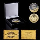 2023 Merry Christmas Santa Claus Deer Gold Plated Commemorative Toen Value Coin