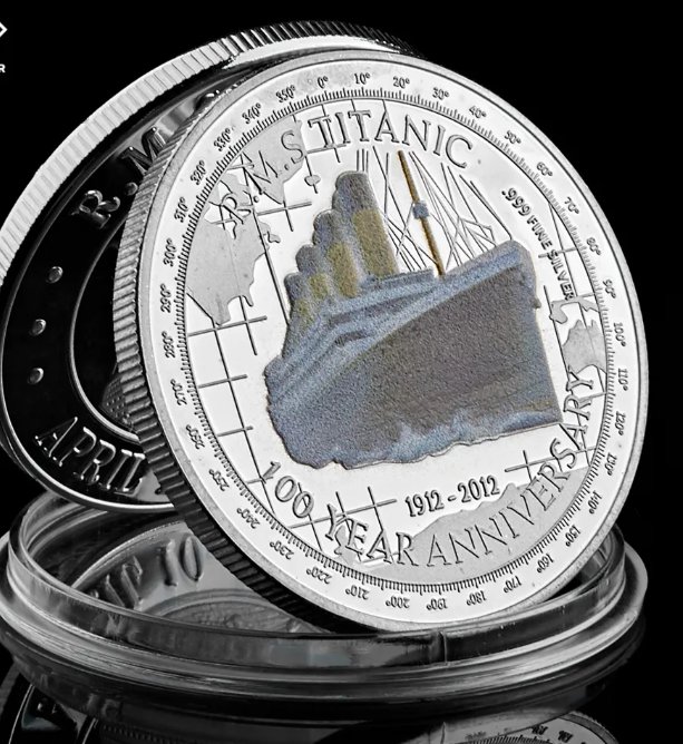 1912 Titanic Silver Coin 100 Year Anniversary Memory Of Rms Victims Commem