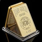 Replica Gold Bar 1 Oz 9999 Eagles Block UAE National Emblem Rose Pattern Collection Gifts