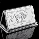 German Mint 1 Troy Ounce Buffalo German Silver Bullion Bar Replica Coins Collection