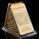 The American Bald Eagle Fine Gold Bullion Bar One Troy Ounce 100 Mills .999 Fine Gold Clad