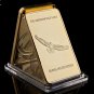 The American Bald Eagle Fine Gold Bullion Bar One Troy Ounce 100 Mills .999 Fine Gold Clad