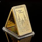 Collectible Spain Camino De Santiago Cathedral Christian Replica Bullion Gold Bar Souvenir Coins