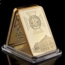 German Eagle Golden Beauty Bar 1 Ounce Deutsche Iron Cross Bar 1 OZ Germany 999 Gold