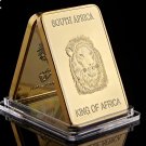 South Africa Gold Plated 1967 Fyngoud Fine Gold Coin 100 Mills Thick in Gold Bullion Bar Collection
