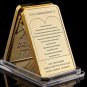 Christ Jesus Gold Bar Jesus&Angel 1 OZ Gold Replica 999 Gold Clad Bullion Ba