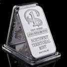 Northwest Territorial Mint Dayton NV 1 Troy Ounce .999 Fine Sliver Plated Bar Replica Bullion