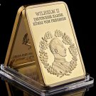 1888-1918 Kaiser Wilhelm II von Deutschland Prussia King Gold Bar Collection