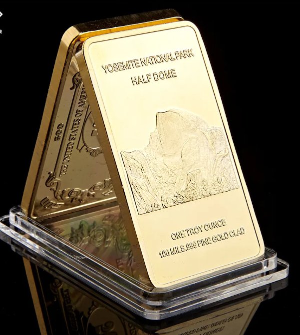 USA Endangered Timberwolf 1 Troy Ounce Howling Wolf Yosemite National Park Half Dome
