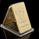 Liberty Bell Bullion Bar One Troy Ounce 999/1000 Fine Replica Gold Clad Bars with Coin Capsule
