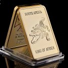 Gold Bar South Africa Wildlife Gold Plated Bar Animal Deer And Crocodile Crafts For Collection