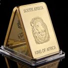 Gold Bar South Africa Wildlife Gold Plated Bar Animal Deer And Crocodile Crafts For Collection