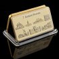 Gold Clad&Plated Bars 7 Ancient Wonder Souvenir Antique Copy Commemorative Old