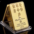 Gold Plated 999.9 The Collector Passione Per le aste Gold Bullion Bar Gorilla Souvenir Bar/Coin