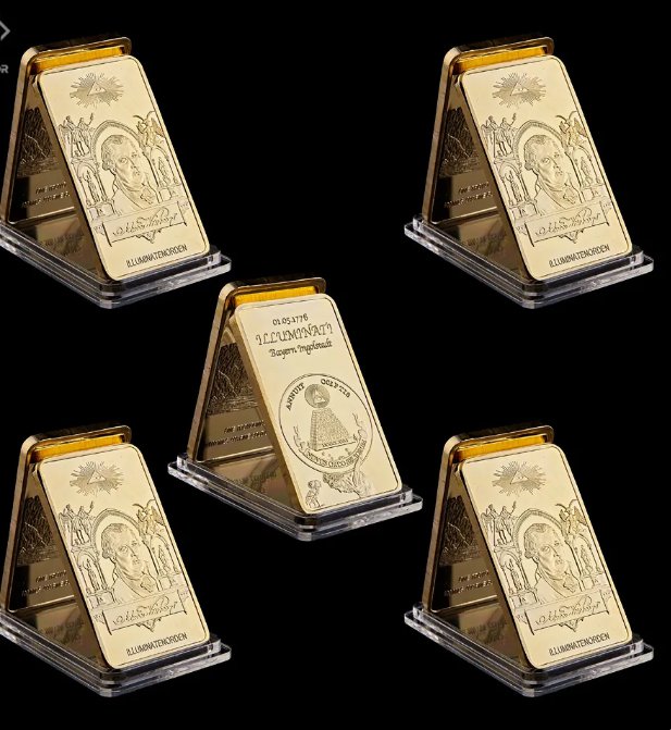5PCS 1776 Illuminati Adam Weishaupt Bayern Ingolstadt Masonic Novus Ordo Seclorum