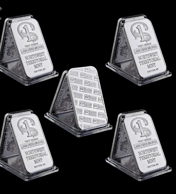 5PS USA Northwest Territorial Mint Dayton NV 1 Troy Ounce .999 Fine Sliver Collectible Bullion Bar