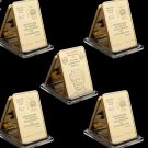 5PCS 1969-1974 German President Willy Brandt Bundeskanzler 999/1000 Reichs Gold Deutsche