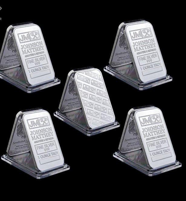 5PCS UK London Replica Fine Gold 999 1 Ounce Troy Johnson Matthey Assayer& Refiners