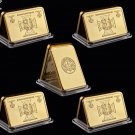 5PCS Deutsche Reichsbank Bundesrepublik Deuschland 1 OZ Replica Gold Bullion Bar Germany