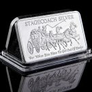 Northwest Region Territorial Mint 999 Fine Stagecoach 1/4 Ounce 999 Silver Divisible Bar