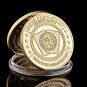 2023 The Winter Champion Poker Gold Coin Collection Poker Card Guard With Coin Capsule