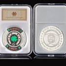 Fashion Poker Card Guard Chips Good Luck Gold Green Clover Challenge Token Coin Collections
