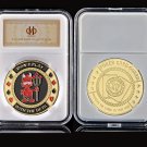 Poker Chip Gold Poker Card Guard Don't Play with The Devil" Casino Challenge