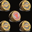 5PCS Welcome To Nevada Las Vegas Poker Chip Angel Casino Commemorative Gold Coin Lucky