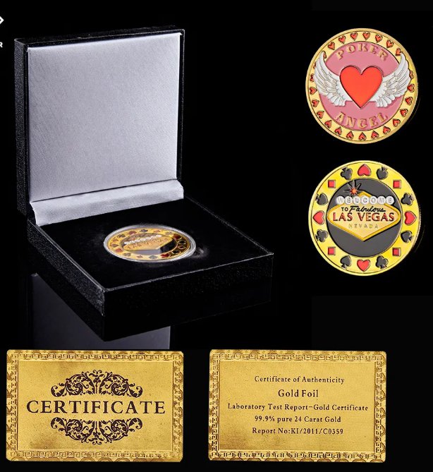 Poker Card Guard Token Entertaining "I'm A Donk" Good Luck Collectible Coin W/ High-end