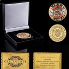 Poker Card Guard Token Green Clover Good Luck Collectible Coin W/ High-end Box Protection