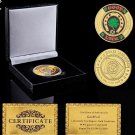 Poker Card Guard Token Green Clover Good Luck Collectible Coin W/ High-end Box Protection