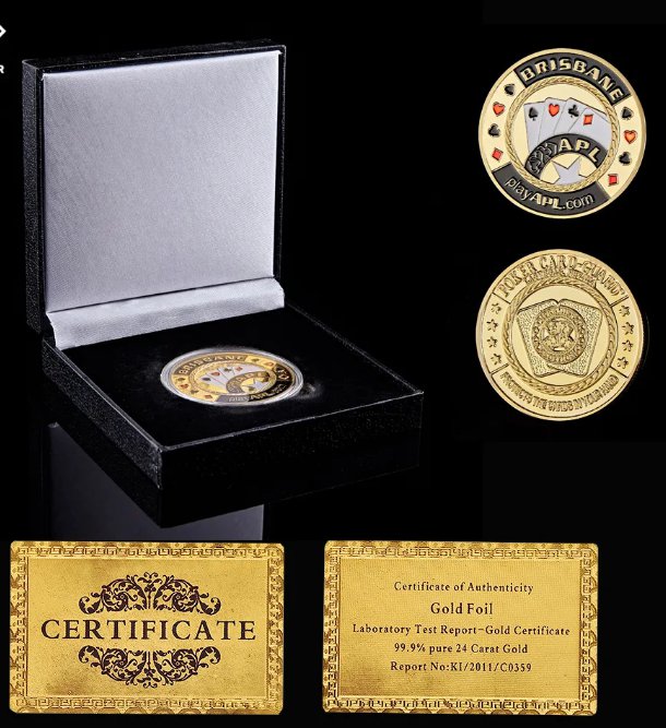 Poker Chip Coin The "Big Slick Ace&King" Casino Chips Poker Card Guard Coin Collectible
