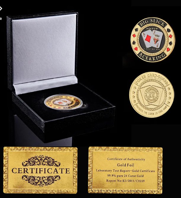 Special Souvenirs Casino Props Chess Chips Coin Double-sided Card Toy Model Entertainment