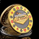 Welcome To Nevada Las Vegas Poker Chip Angel Casino Challenge Gold Coin Lucky Souvenir