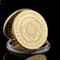 Poker Chip Don't Play with The Devil" Casino Challenge Metal Coin Plated Gold Poker