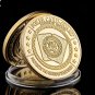 Chinese Tai Chi Black White Taoism Sign Ancient Eight Diagrams Gold Coin Collection