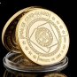 Gold Plated Coin The "Big Slick Ace&King" Casino Poker Chips Souvenir Coin Art Poker Card